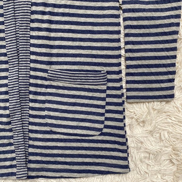 🎉HP🎉 Byron Bay Hooded Open Cardigan 💗 Blue & Gray - Picture 11 of 15